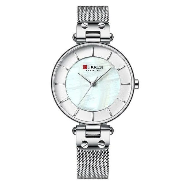 Women's Luxury Watches In Excellent Background And Zircon Designs Business Style Wristwatch Perfect Gift For Her