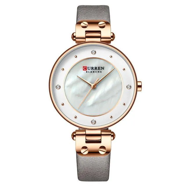 Women's Luxury Watches In Excellent Background And Zircon Designs Business Style Wristwatch Perfect Gift For Her