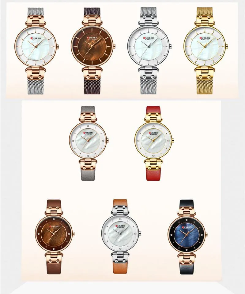 Women's Luxury Watches In Excellent Background And Zircon Designs Business Style Wristwatch Perfect Gift For Her