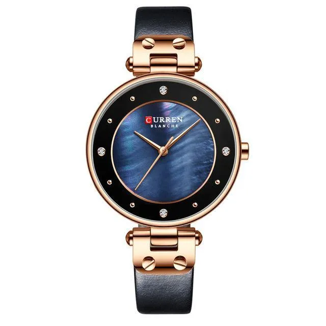 Women's Luxury Watches In Excellent Background And Zircon Designs Business Style Wristwatch Perfect Gift For Her