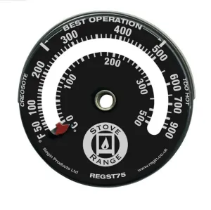 Woodburning Stove Pipe Thermometer / Heat Gauge