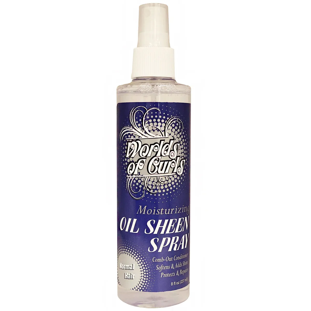 Worlds of Curls Moisturizing Oil Sheen Spray - Normal Hair 8oz
