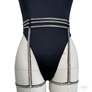 XO Sparkly Garter Belt