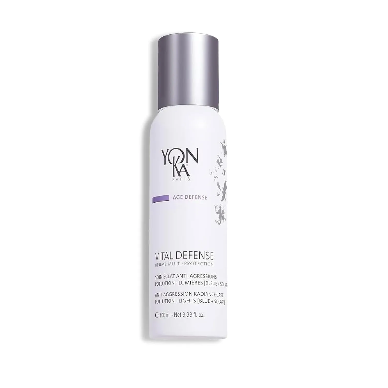 Yon-Ka Vital Defense Face Mist, Hydrating Anti-Pollution Finishing & Setting Spray, Protect Skin from Environmental Stressors and Natural and Artificial Light, (100ml)