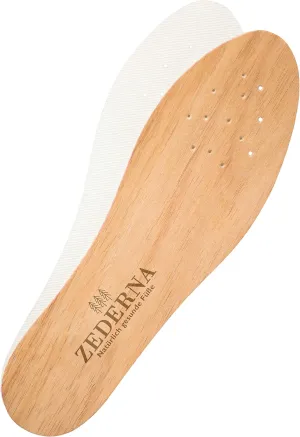 Zederna Cedar Wood Shoe Insoles 1 Pair, Cedar/RedUS M 8.5/ W 10/ EU 42