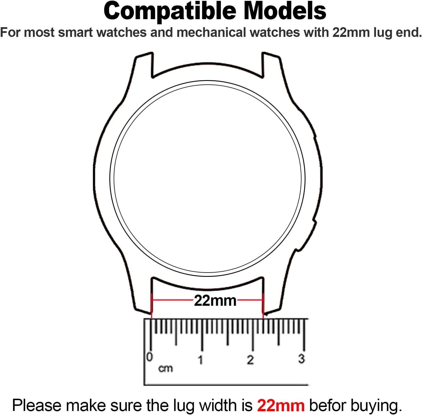 ZPJPPLX Universal Quick Release Watch Band,18mm 20mm 22mm Stainless Steel Metal Straps for Samsung Galaxy Watch 6/5/4/3,Garmin Watch,Huawei Watch, Amazfit GTS Replacement Band